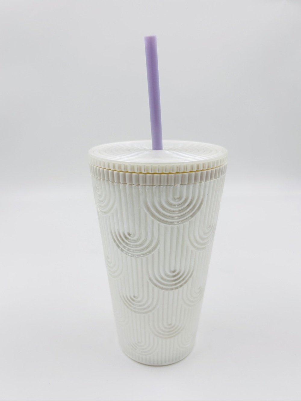NEW Starbucks 2023 spring white pearl mermaid scales cold Tumbler cup 16oz